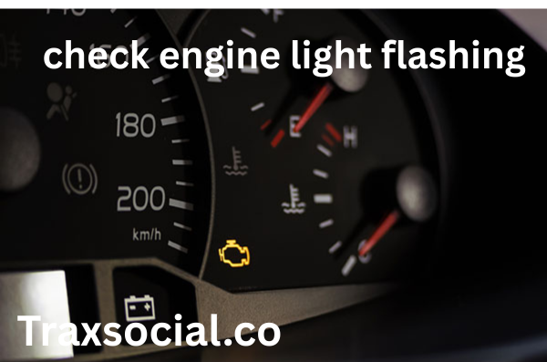 check engine light flashing